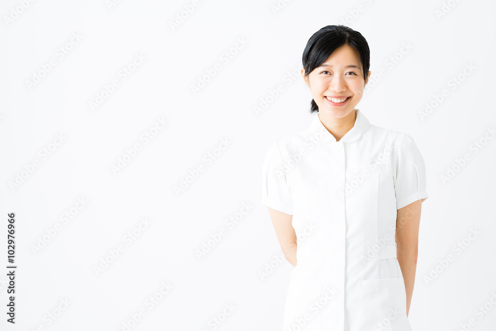 portrait of asian nurse isolated on white background portrait of asian nurse isolated on white background