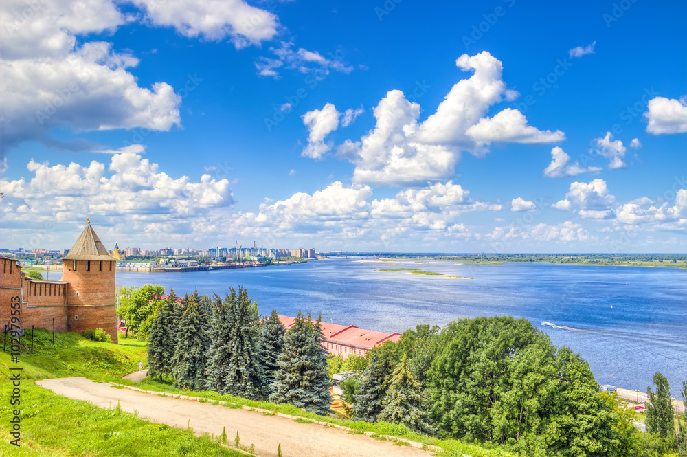 Top view  center  Nizhny Novgorod