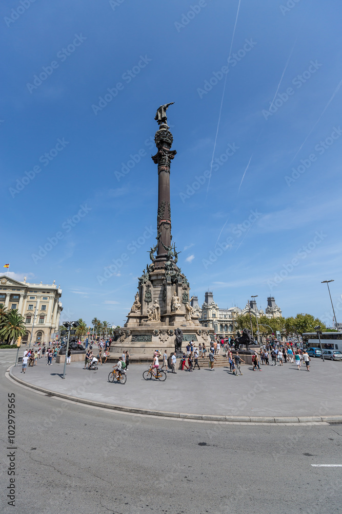 Monument of Christopher Columbus Barcelona