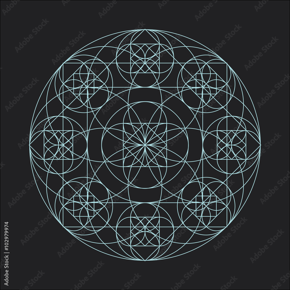 Geometric element_ star pattern, vector, line design Geometric element_ star pattern, vector, line design
