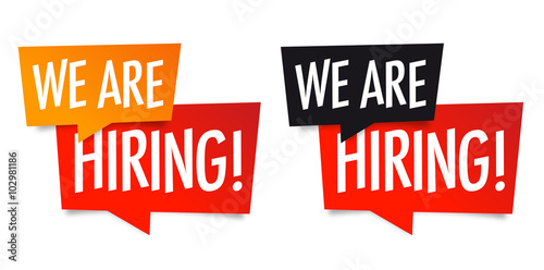 We are hiring / We're hiring