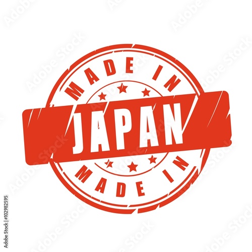 Made in Japan vector stamp