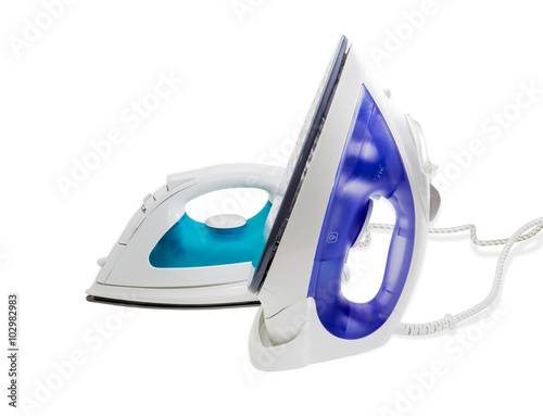 Two modern electric steam iron photo