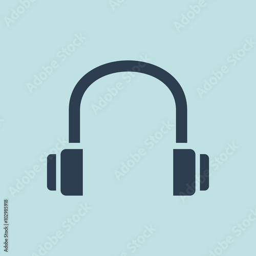Icon of Headphone. EPS-10.