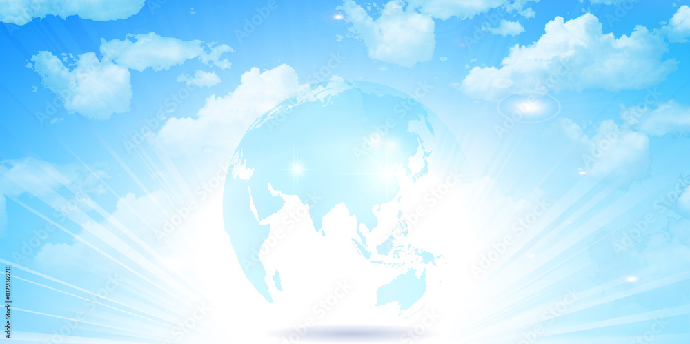 Obraz premium 地球 空 風景 背景