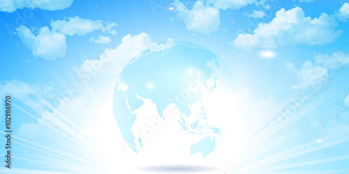 地球　空　風景　背景