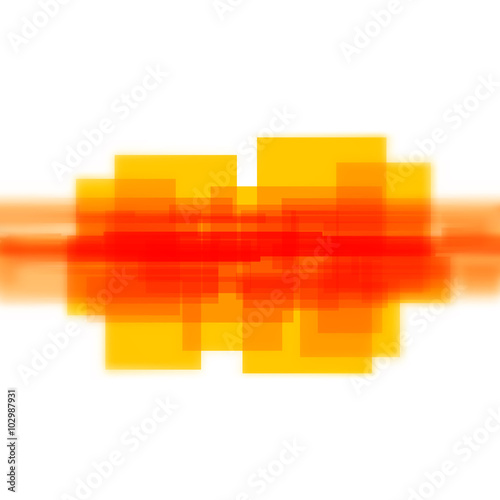 Vector background with orange blurred lines