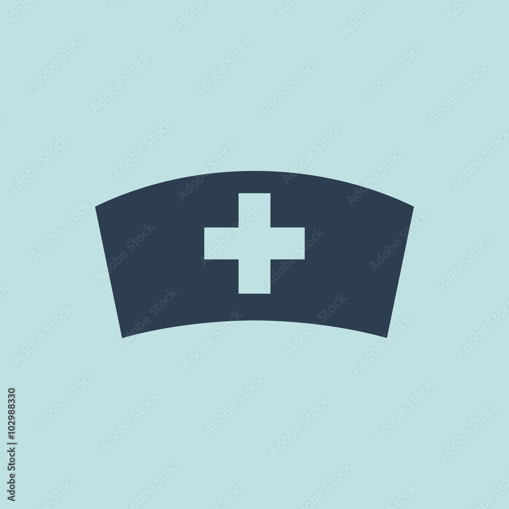 Obraz premium Icon of Nurse Cap. EPS-10.