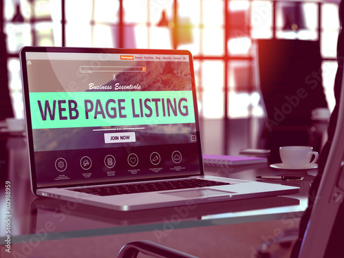 Foto Web Page Listing Concept