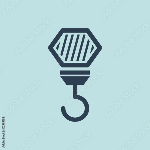 Icon of Crane Hook. EPS-10.