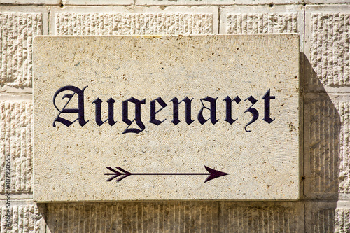 Schild 88 - Augenarzt photo