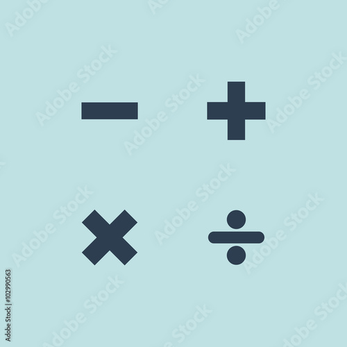 Icon of Maths Sign. EPS-10.