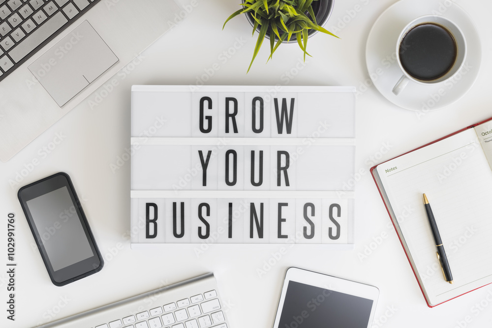 Grow your business - obrazy, fototapety, plakaty 