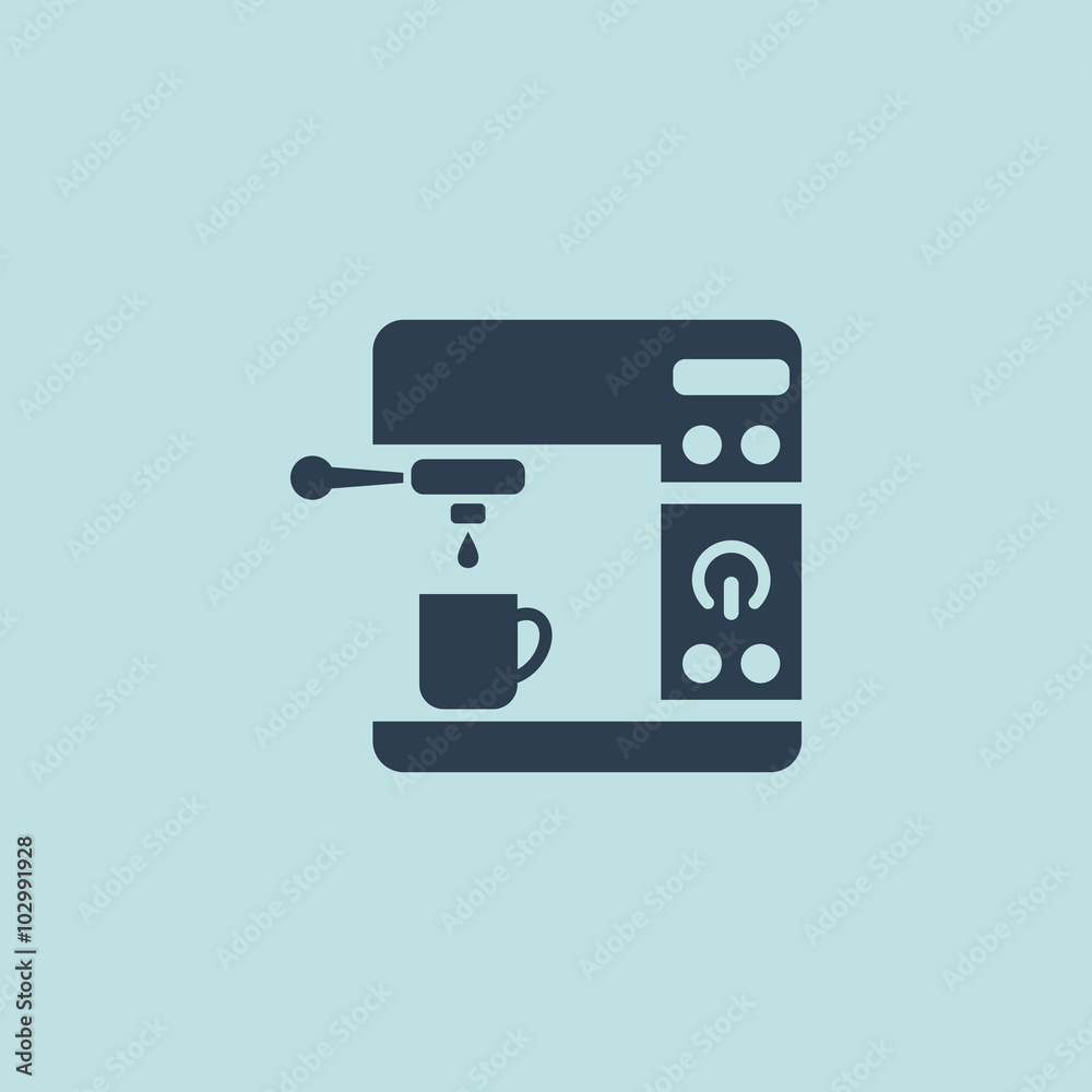 Icon of Coffee Machine. EPS-10. Icon of Coffee Machine. EPS-10.