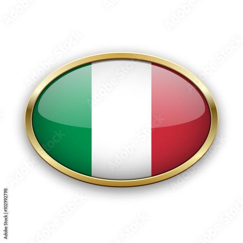 Italian flag in golden frame Free Download Italian flag in golden frame - GFXLoad