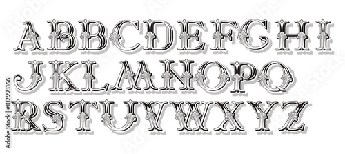 Alphabet vector 