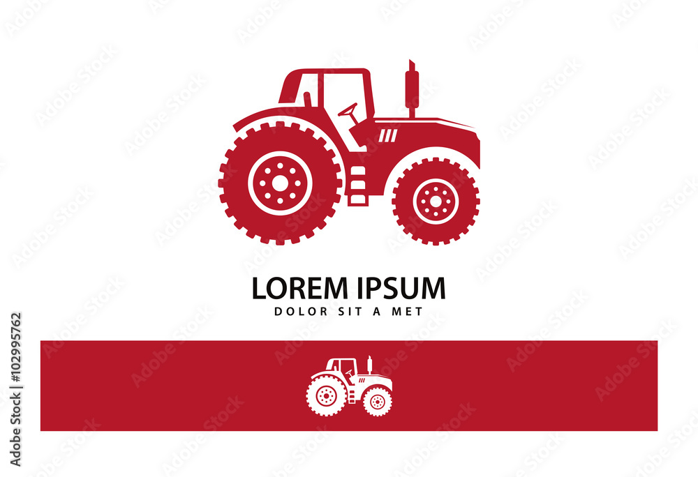 Fototapeta premium Tractor Logo Vector