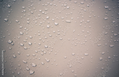 Wallpaper Mural Raindrop  on a metallic Torontodigital.ca