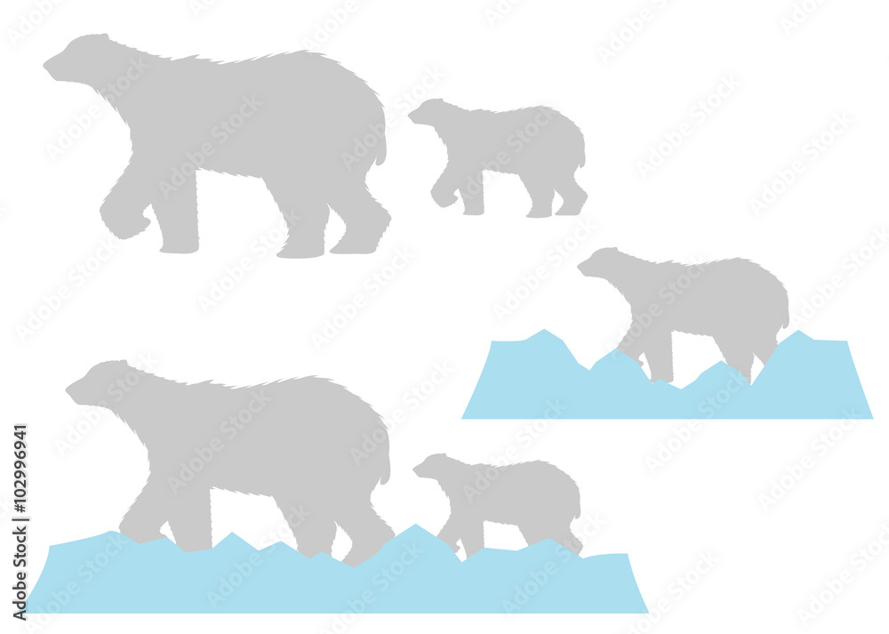 イラスト素材 ホッキョクグマ Stock イラスト Adobe Stock