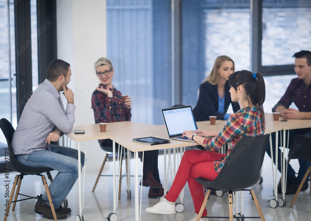startup business team on meeting startup business team on meeting