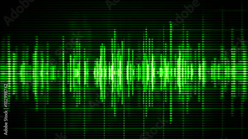 Green high-tech waveform seamless loop