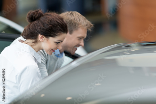 Young couple indoors