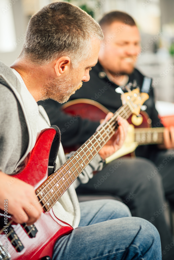 Obraz premium Guitar lesson