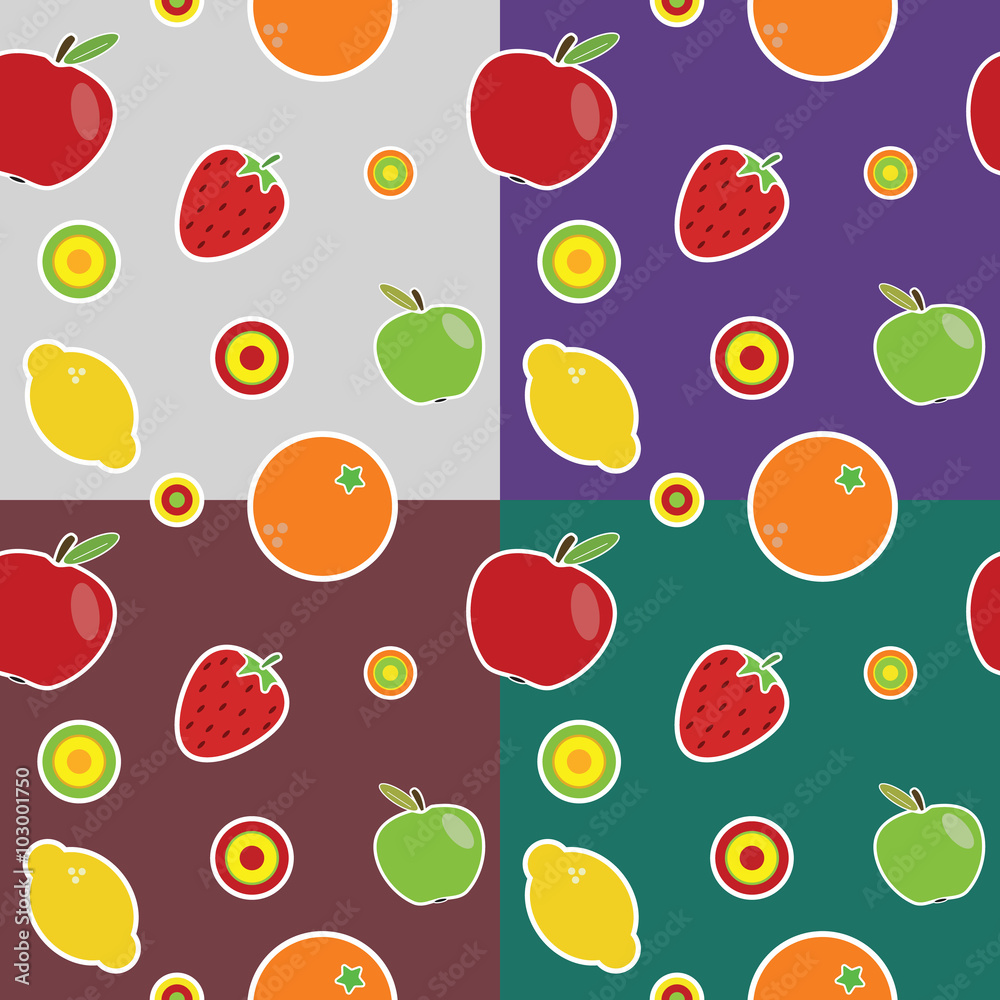 fruit colored pattern fruit colored pattern