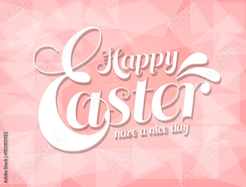 Happy easter day logo vector
