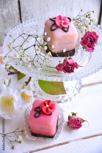 Grußkarte - Petit Fours