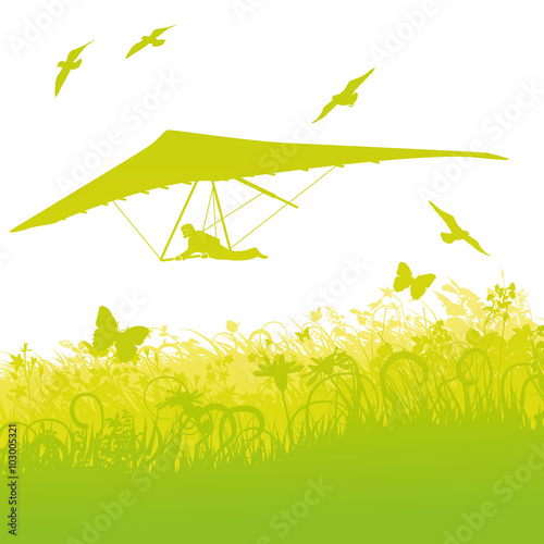 Drachenflieger in der Natur 