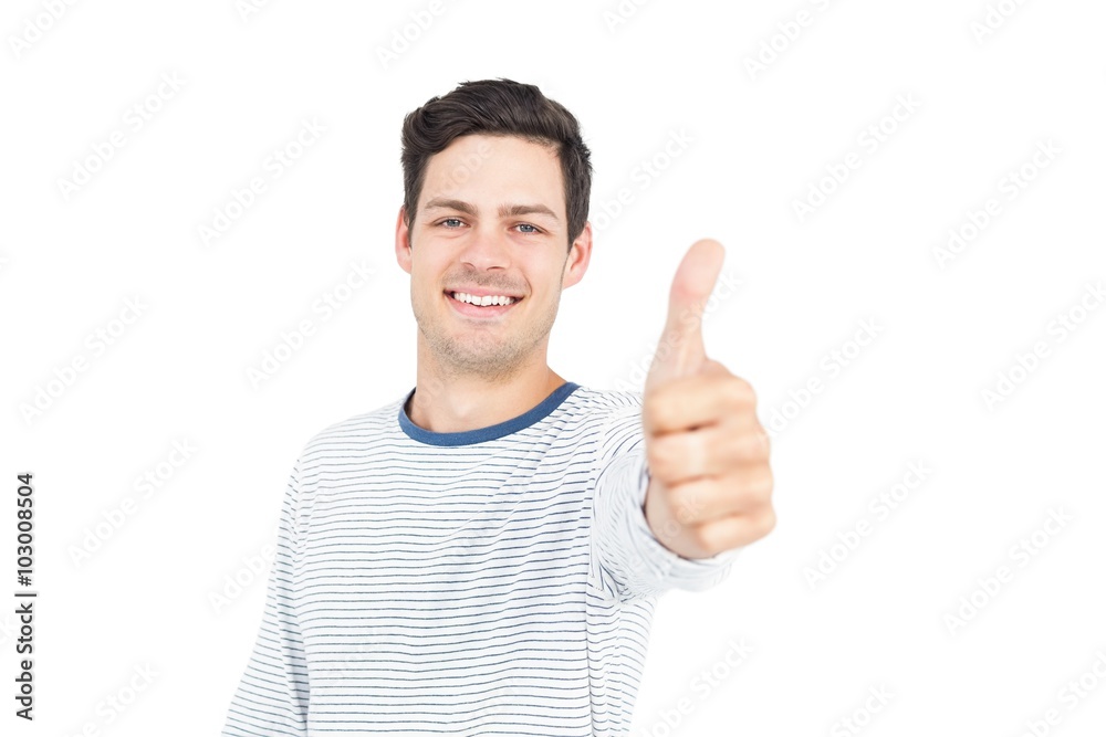 Man with thumbs up Man with thumbs up