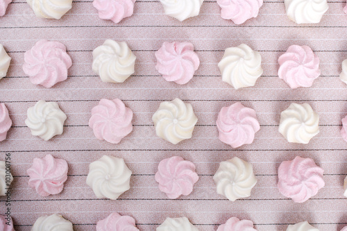 small spiral meringues