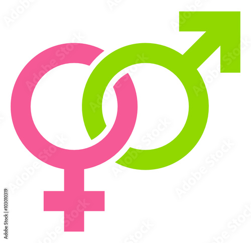 Male Female Icons Green