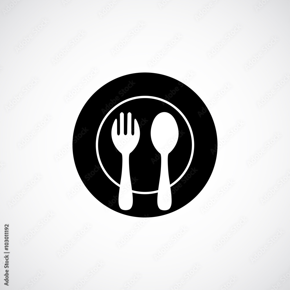 fork and spoon icon fork and spoon icon