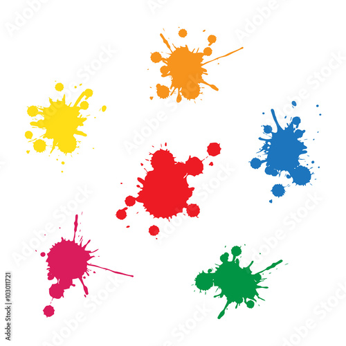 colorful ink blobs