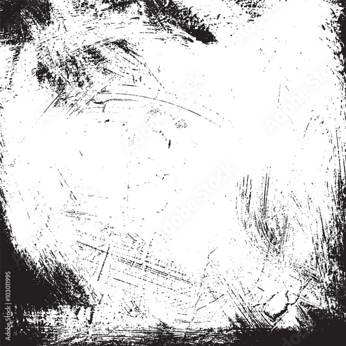 Grunge vector background, black and white texture, old pattern