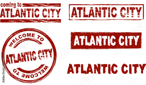 Ink stamp set Atlantic CIty