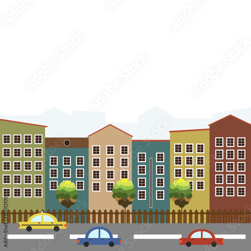 Modern Colorful City, Real Estate
