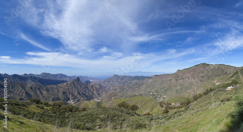 Gran Canaria, Caldera de Tejeda in February