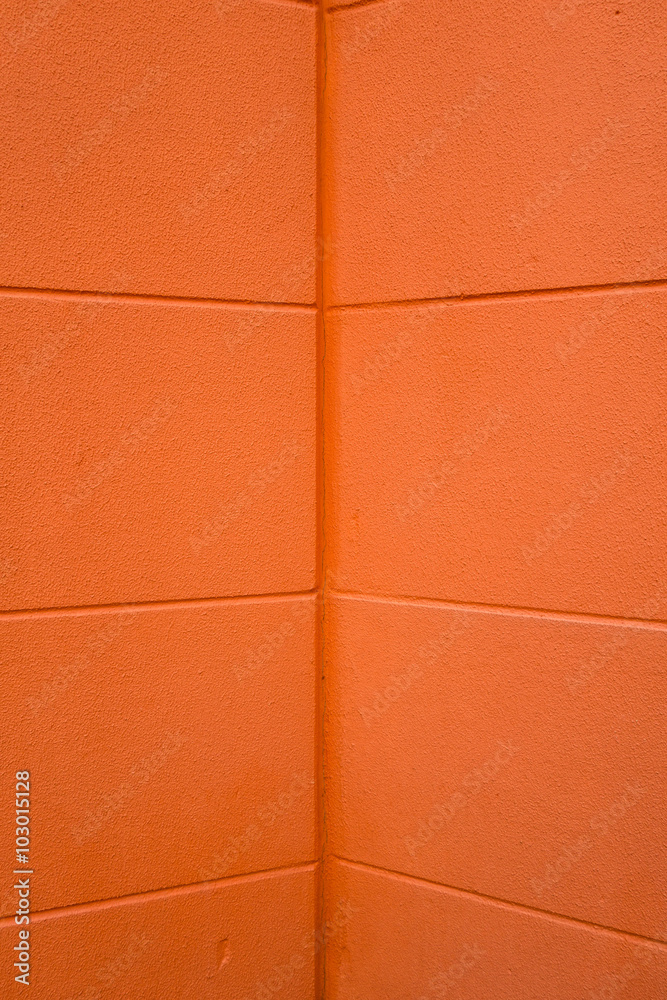 Fototapeta premium vibrant orange plaster wall texture abstract textured background