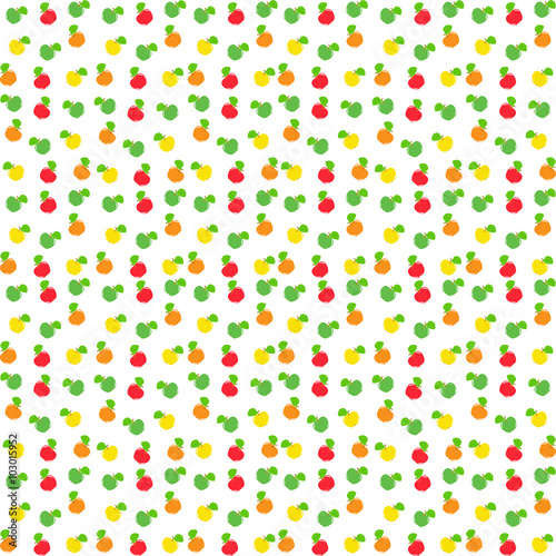 Apple seamless pattern. Vector illustration.