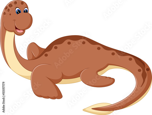 illustration of brachiosaurus with long neck