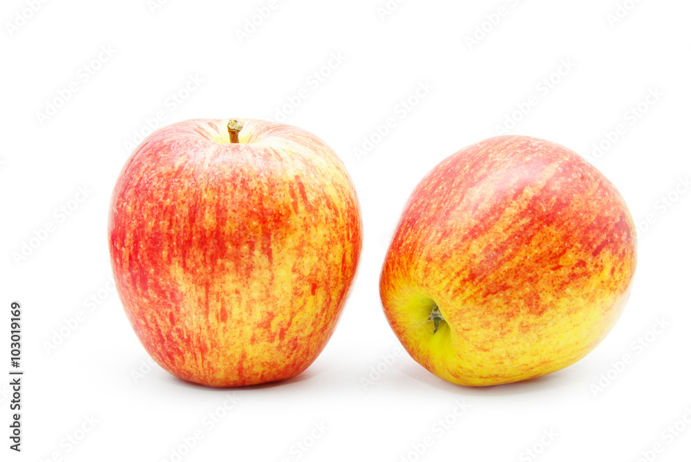 Fresh red apple isolated on white Fresh red apple isolated on white