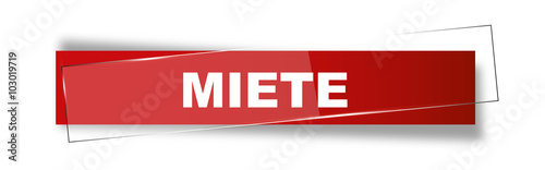 Button | Schild | Miete