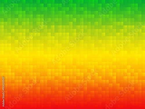 yellow green red mosaic background
