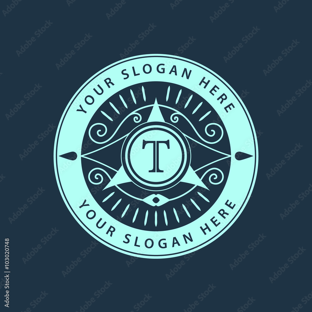 Monogram design elements, graceful template. Calligraphic elegant line art logo design. Letter emblem sign T for Royalty, business card, Boutique, Hotel, Heraldic, Cafe, Jewelry. Vector illustration Monogram design elements, graceful template. Calligraphic elegant line art logo design. Letter emblem sign T for Royalty, business card, Boutique, Hotel, Heraldic, Cafe, Jewelry. Vector illustration