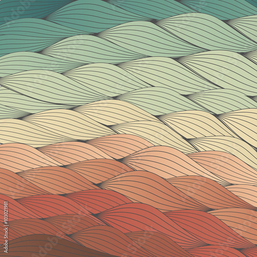 Colorful Waves Backdrop Texture - Vector Illustration
