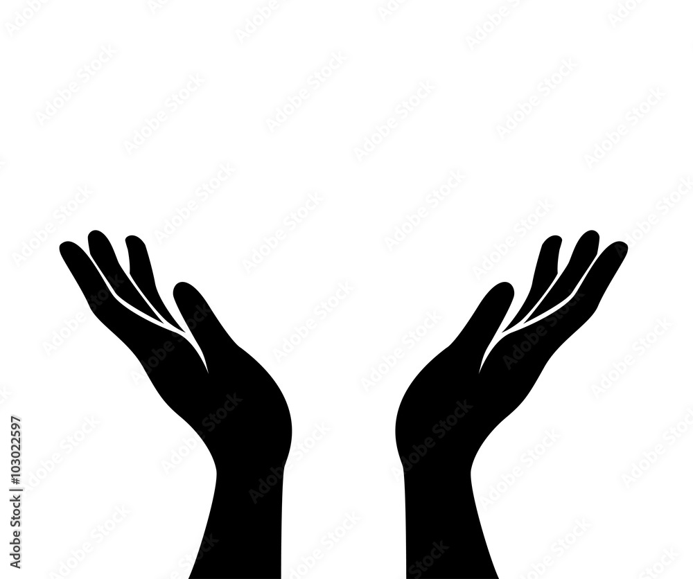 hands hope vector