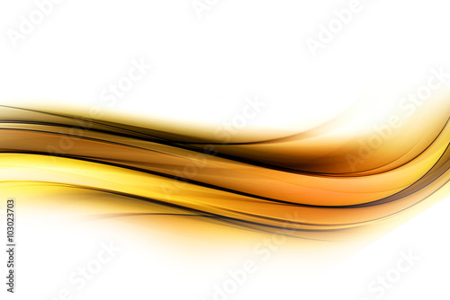 beauty abstract yellow orange waves background